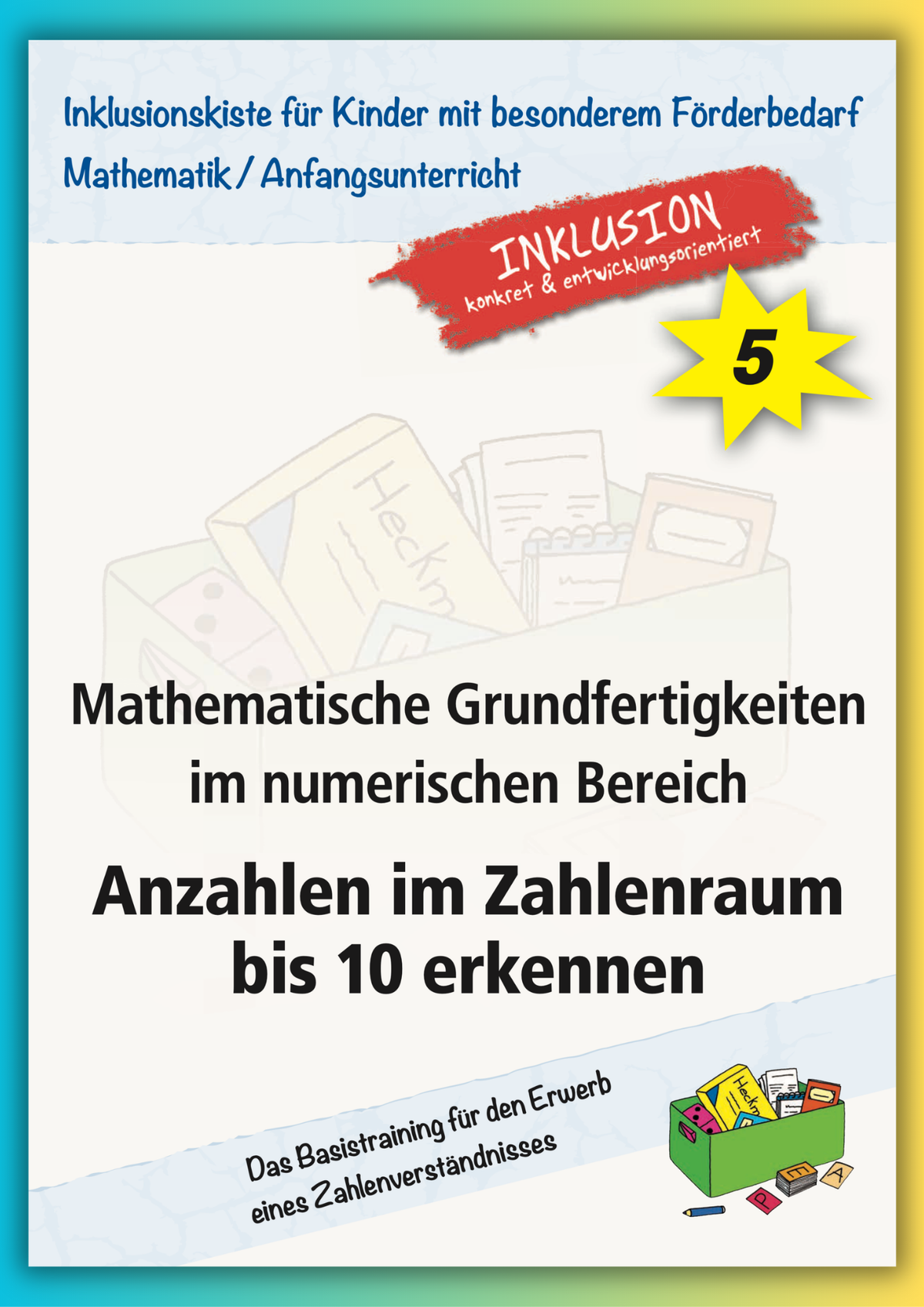 Cover des E-Books `Anzahlen im Zahlenraum bis 10 erkennen`