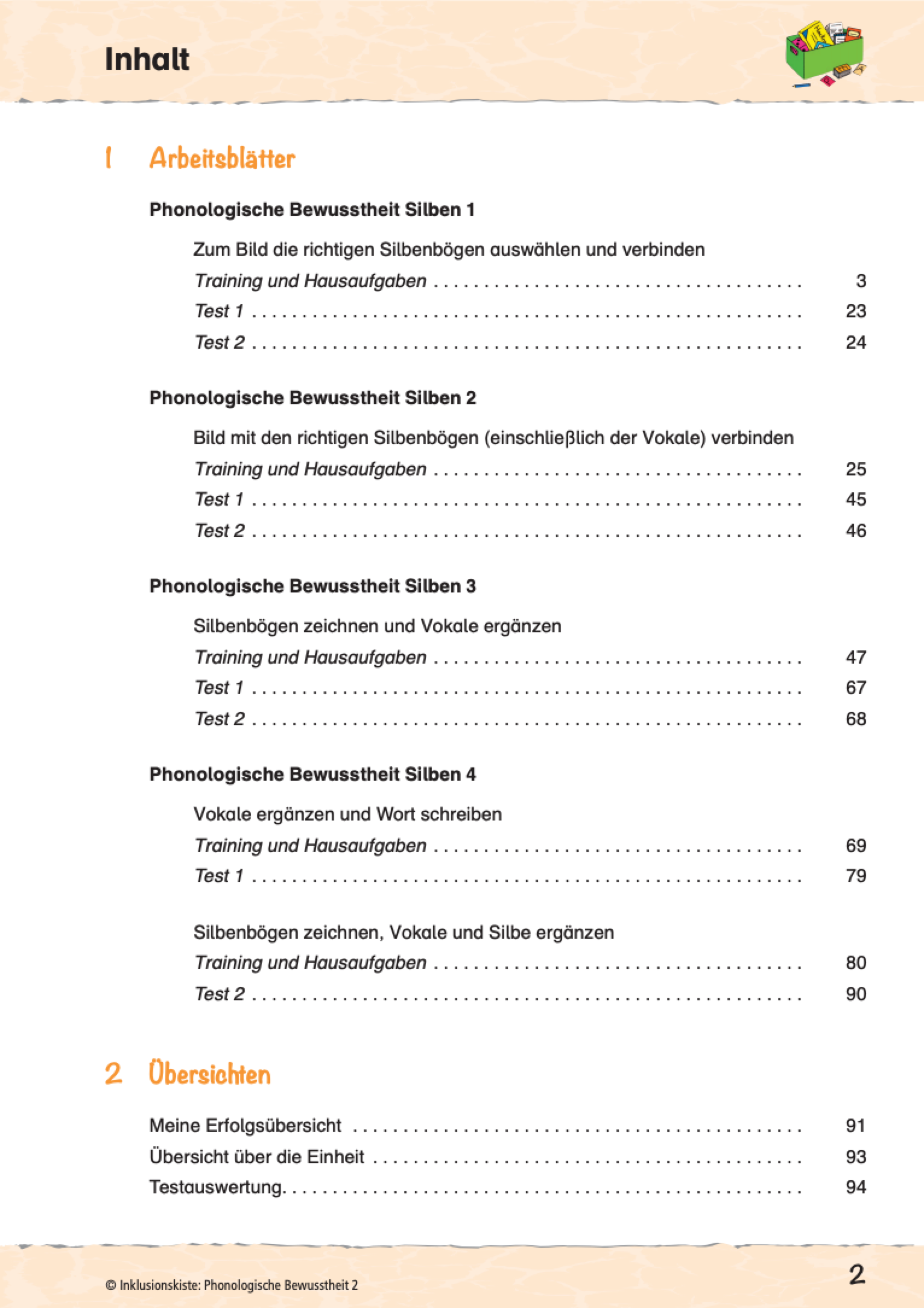 Phonologische Bewusstheit 2