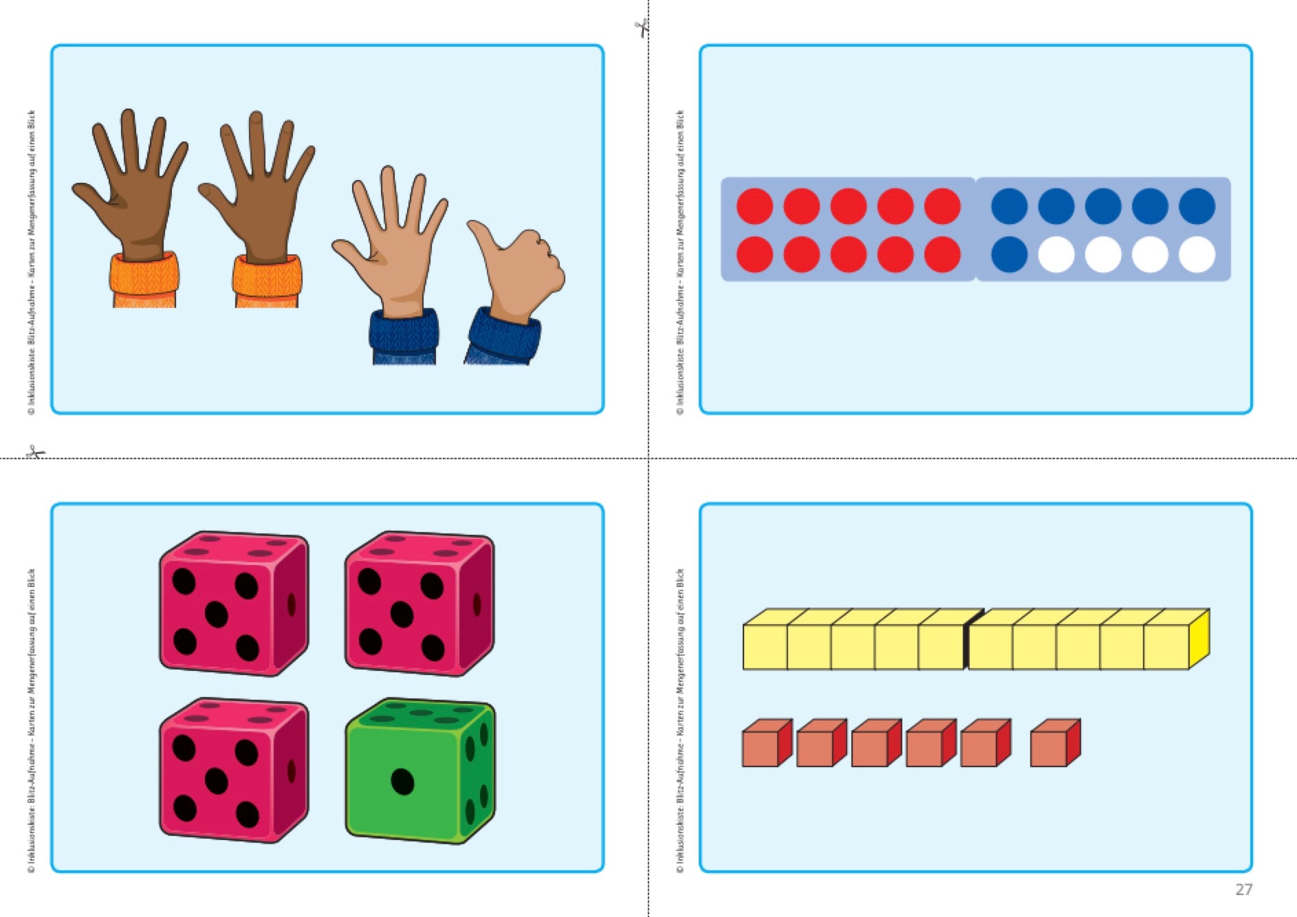 Vier Karten Mengenabbildungen