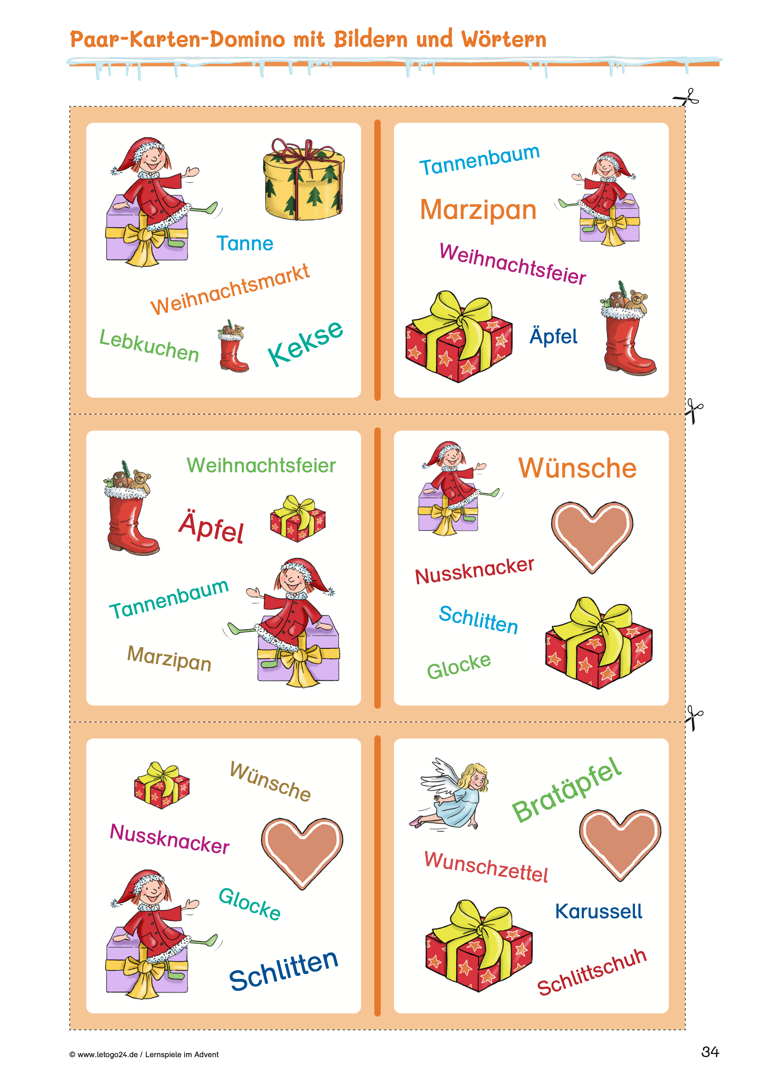 Lernspiele im Advent