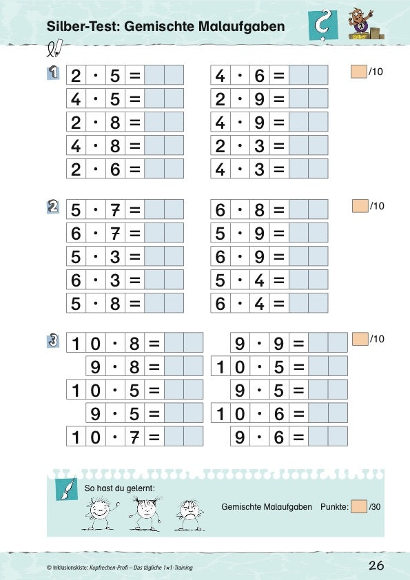 Silber-Test des E-Books: `Kopfrechen-Profi: Das tägliche 1x1-Training`