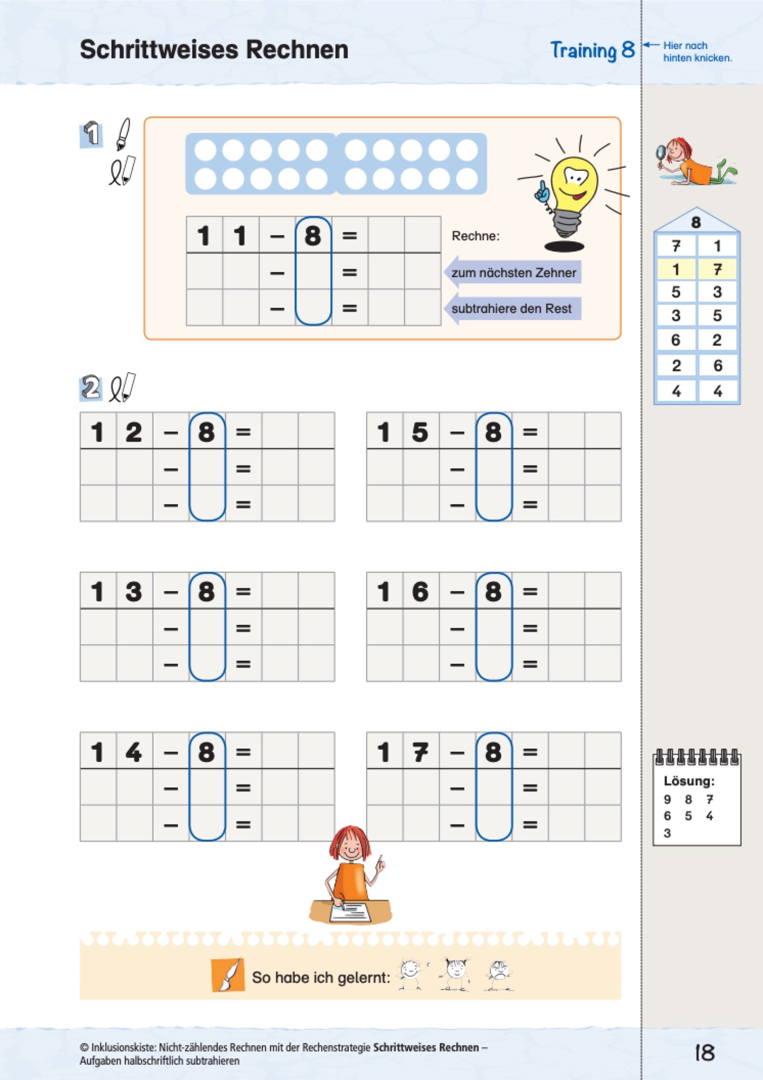 Halbschriftliches Subtrahieren