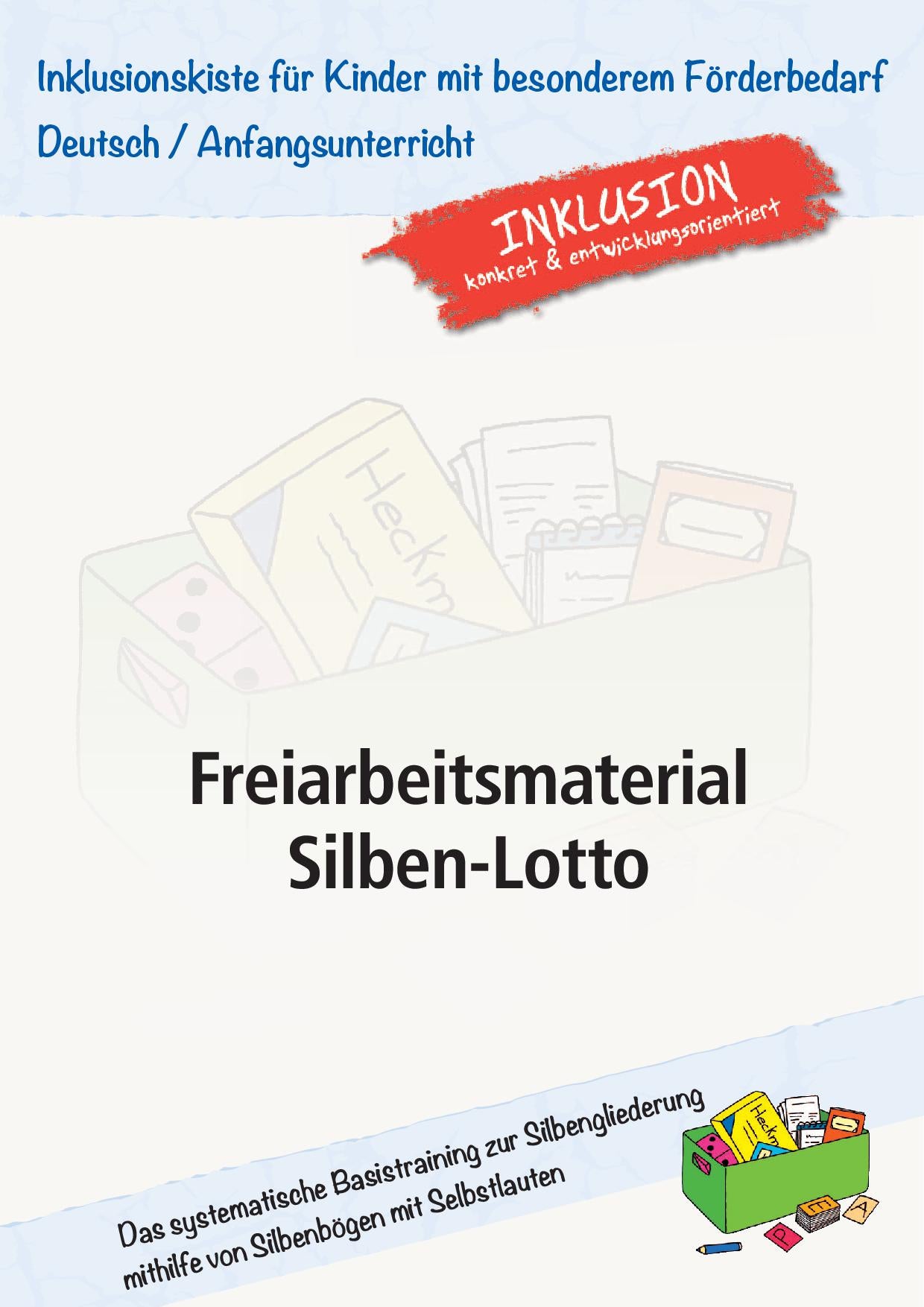 Cover des E-Books:` Freiarbeitsmaterial Silben-Lotto`