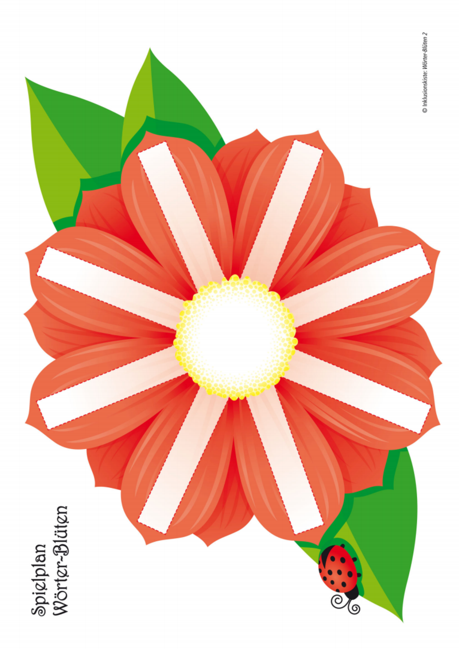 Lernspiel: Wörter-Blüten 2