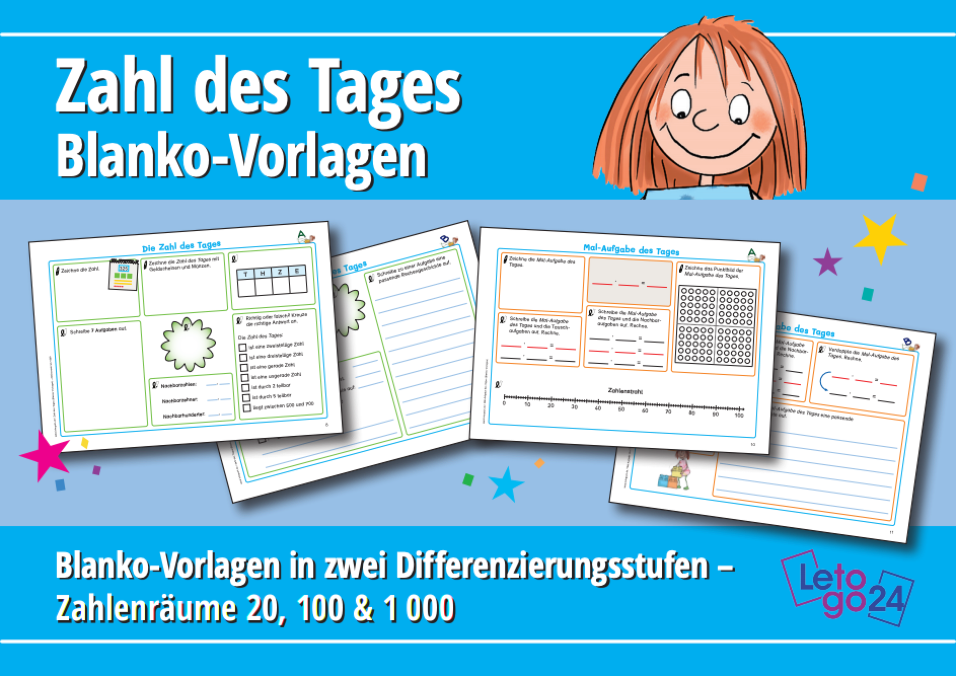 Cover des E-Books: `Zahl des Tages - Blanko-Vorlagen`