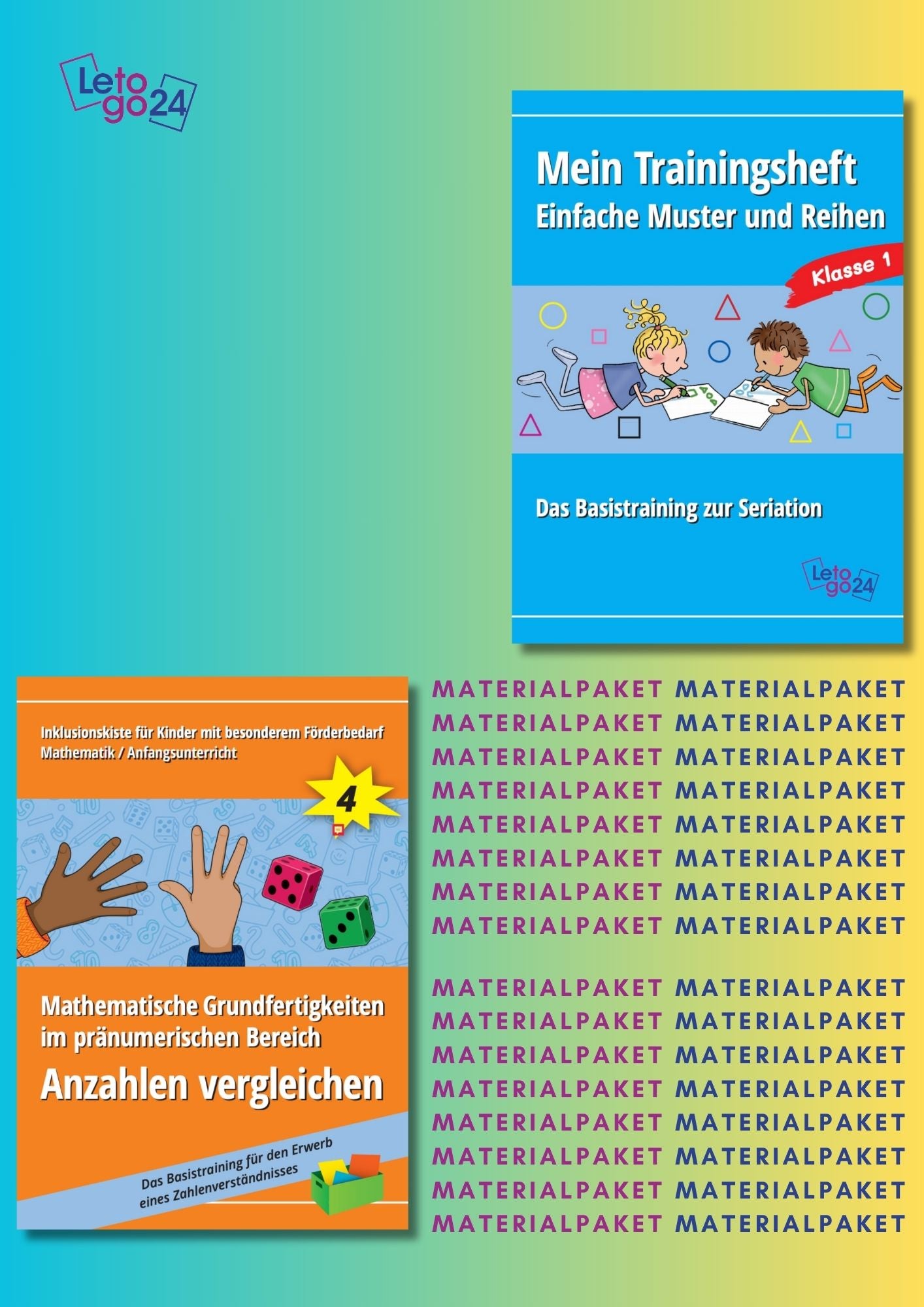 Cover des Materialpaketes `Anfangsunterricht Mathe` von Letogo24
