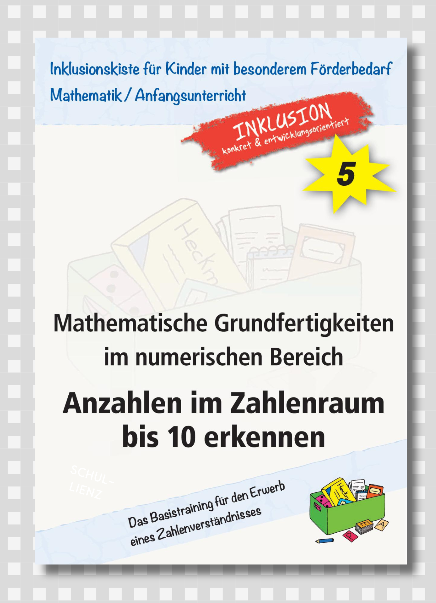 Cover des E-Books `Anzahlen im Zahlenraum bis 10 erkennen`