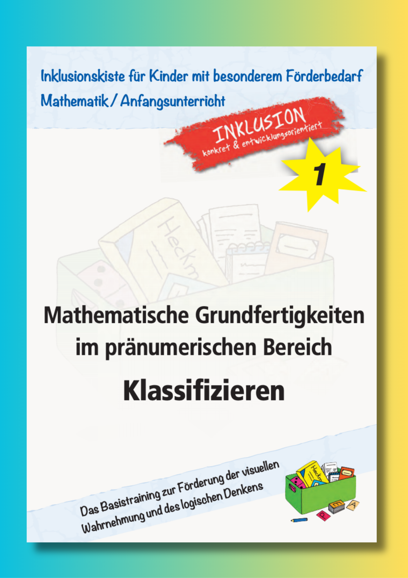 Cover des E-Books: `Klassifizieren` zum Basistraining der visuellen Wahrnehmung und des logischen Denken.