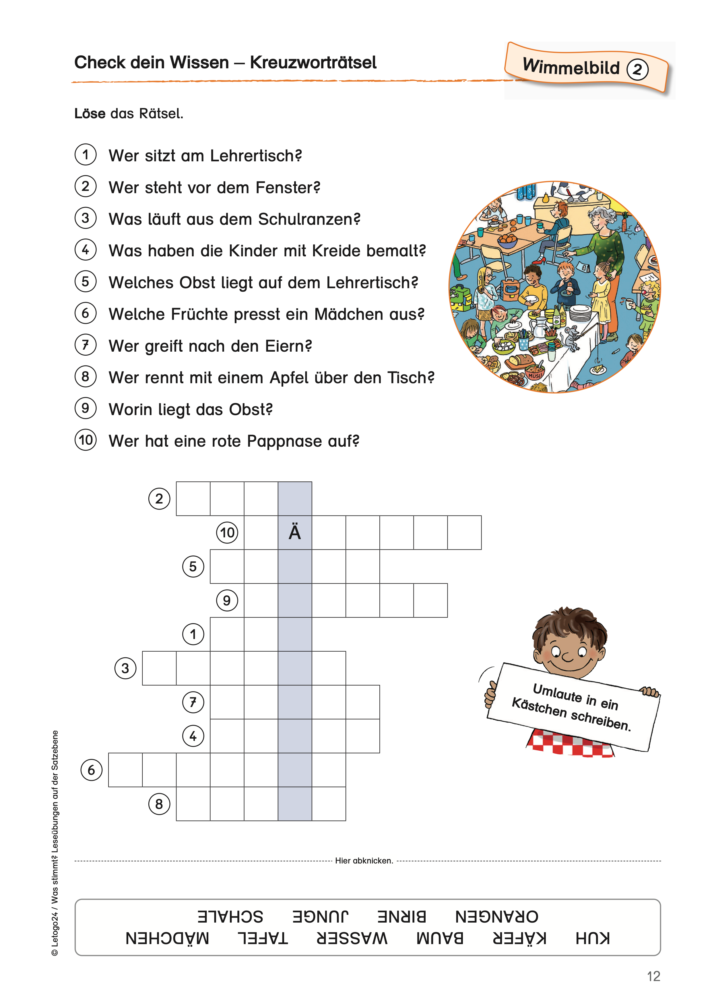 Was stimmt? – Frühstück im Klassenzimmer