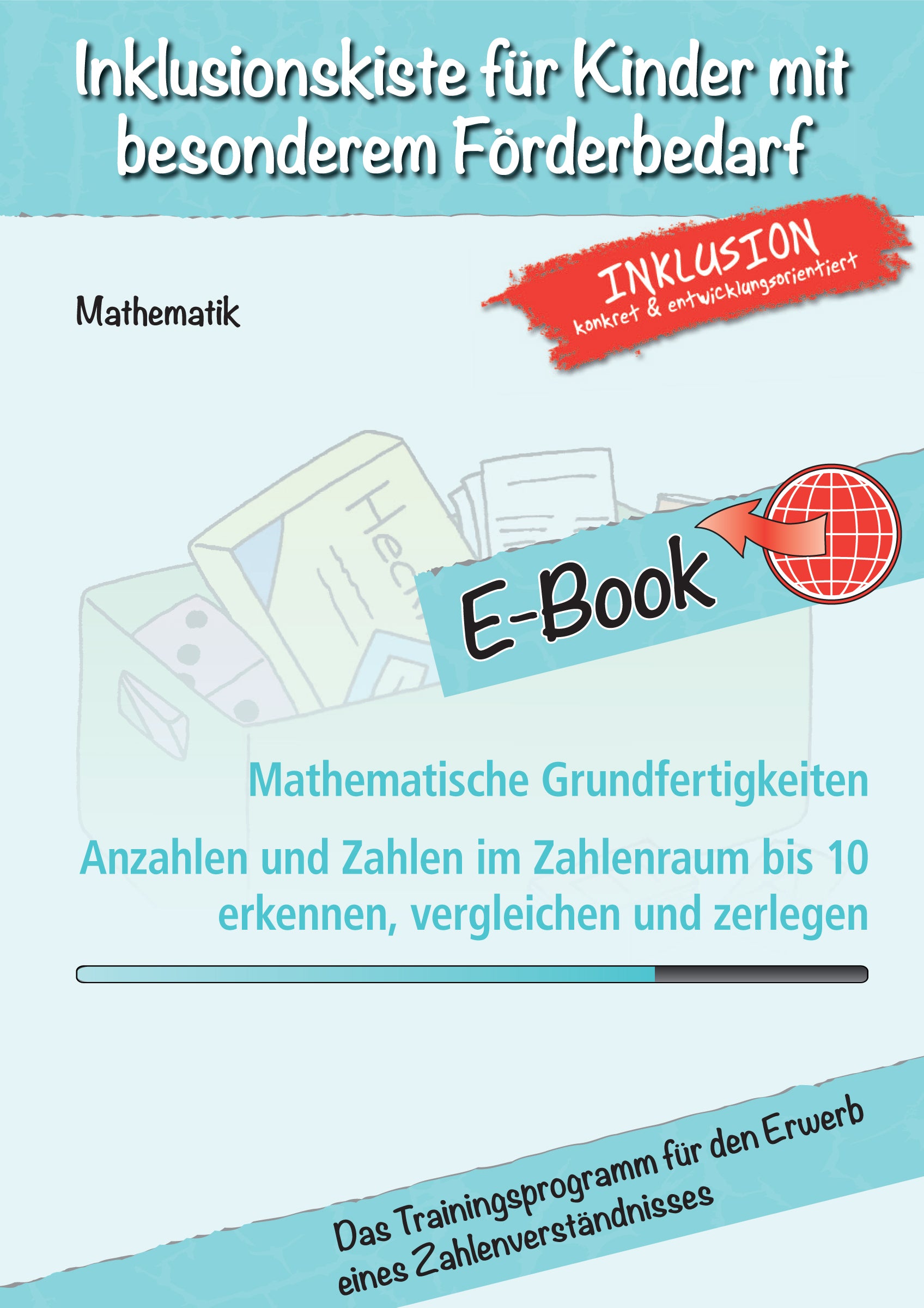 Cover des  E-Books: `Mathematische Grundfertigkeiten - Anzahlen und Zahlen im Zahlenraum bis 10 erkennen, vergleichen und zerlegen``