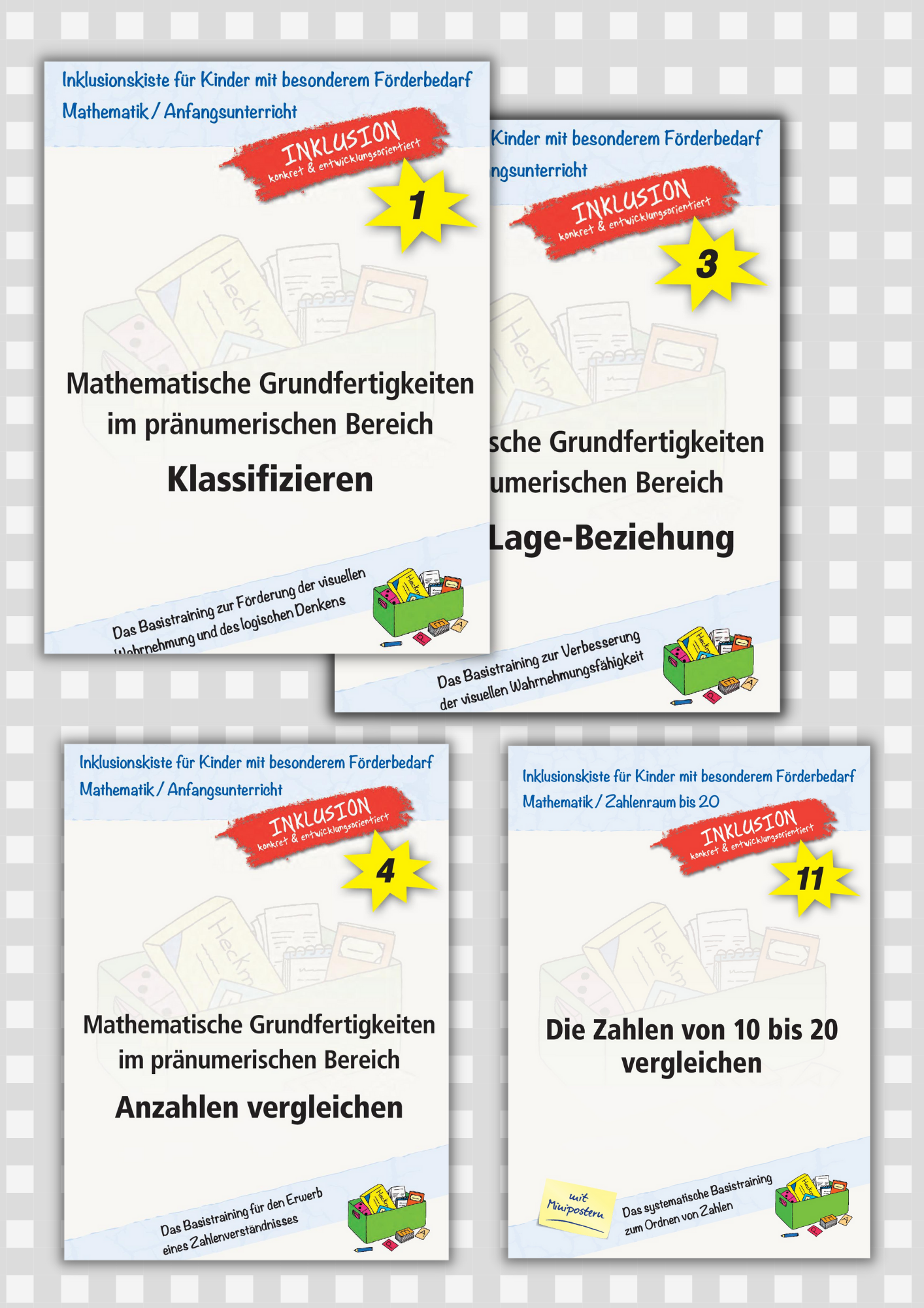 Materialpaket: Mathematische Grundfertigkeiten im pränumerischen Bereich / E-BOOKS