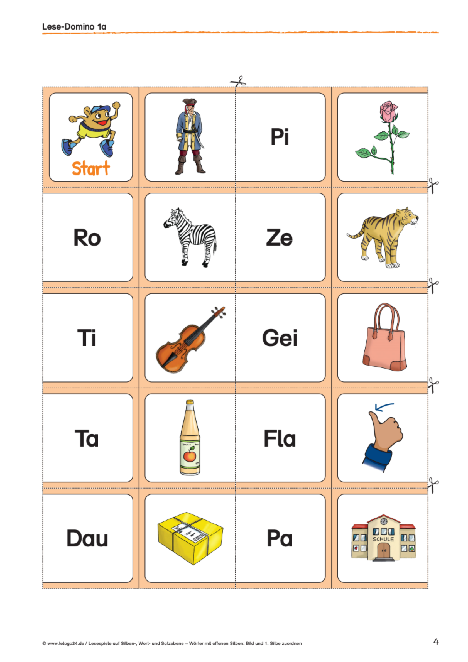Lesespiele auf Silben-, Wort- und Satzebene / E-BOOK