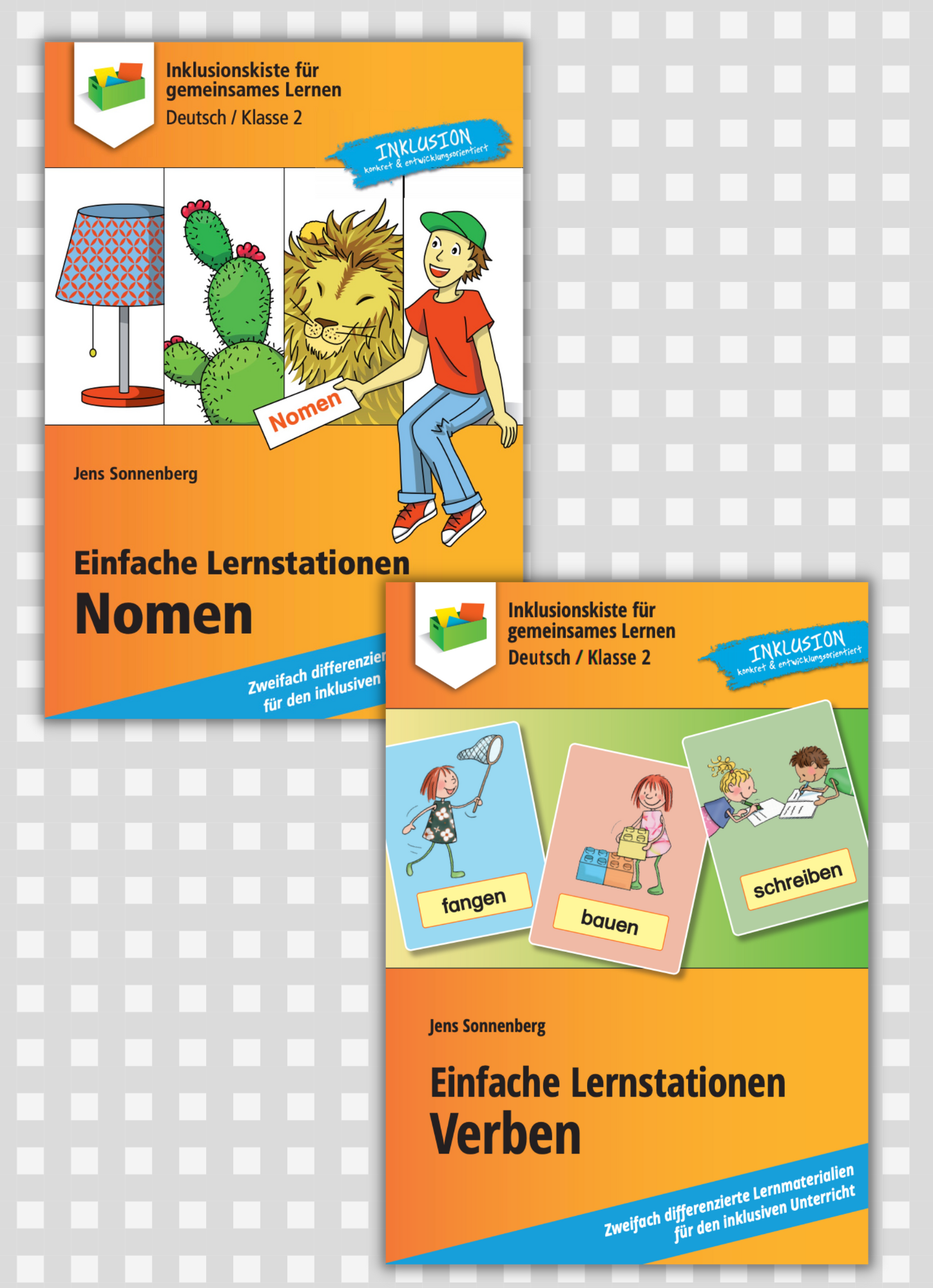 Materialpaket: Einfache Lernstationen: Nomen und Verben / E-BOOKS